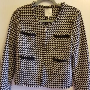 Joie Awel Houndstooth Twill Blazer